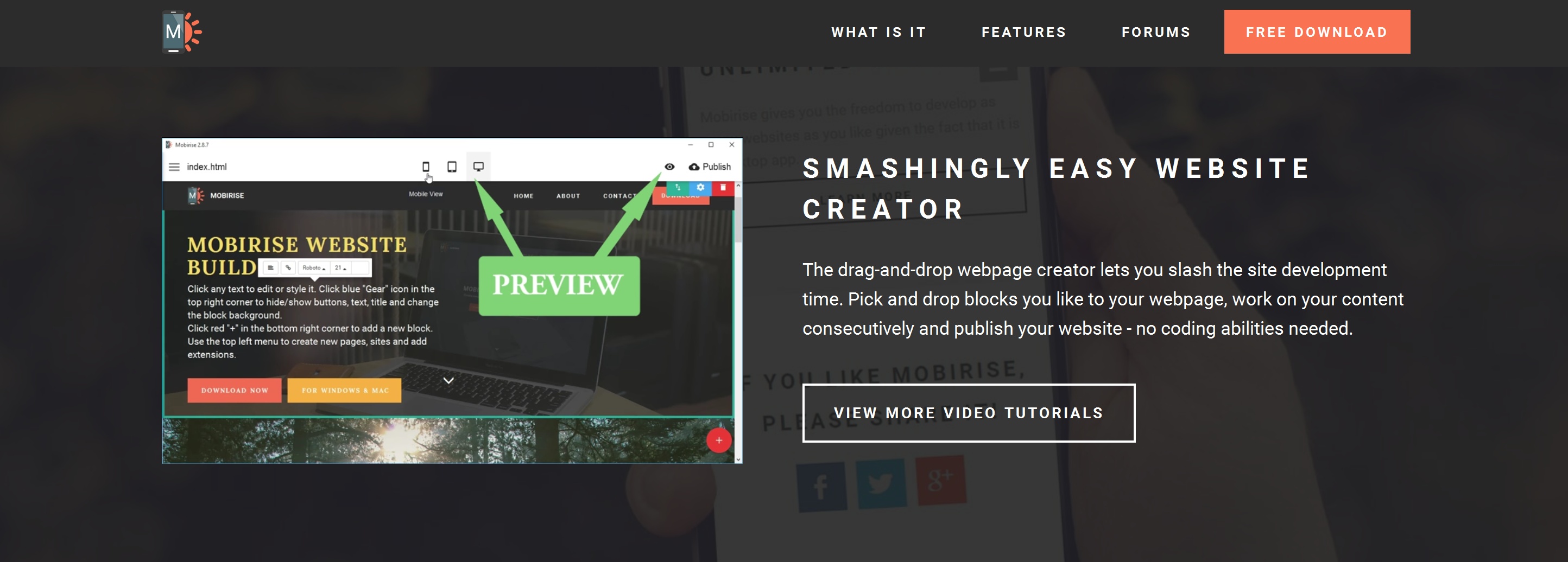 Simple Drag and Drop Web Page  Builder Software