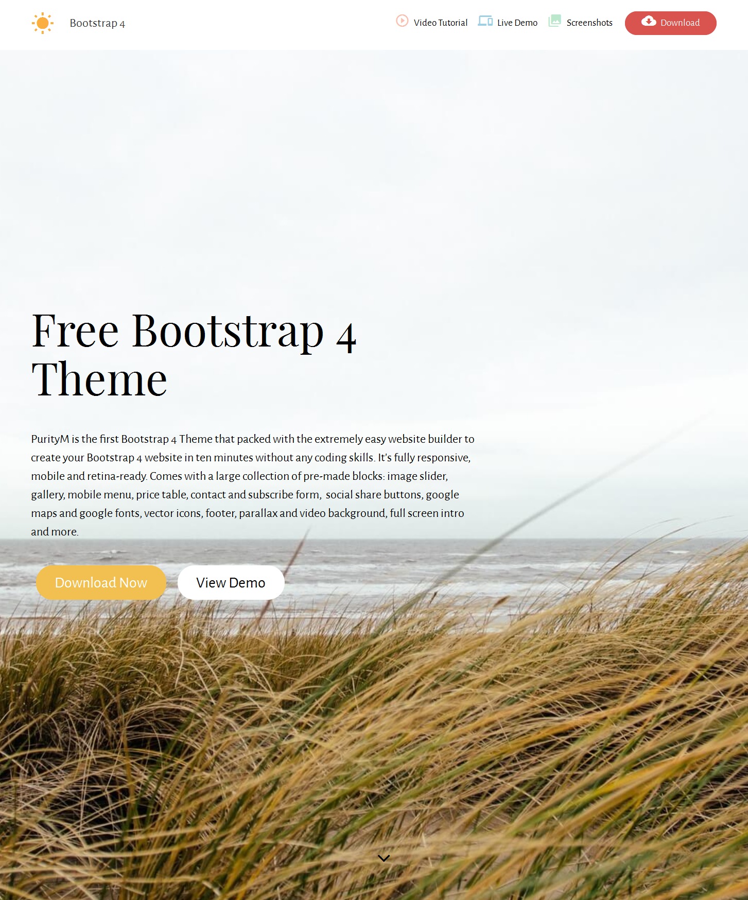 HTML5 Bootstrap Single Page Theme